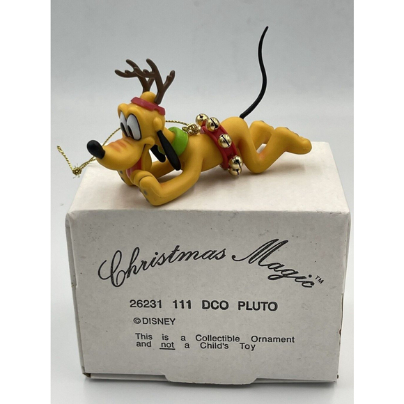 Disney Christmas Magic Ornaments W/Box Goofy Donald Pluto Set/3 - Picture 8 of 11